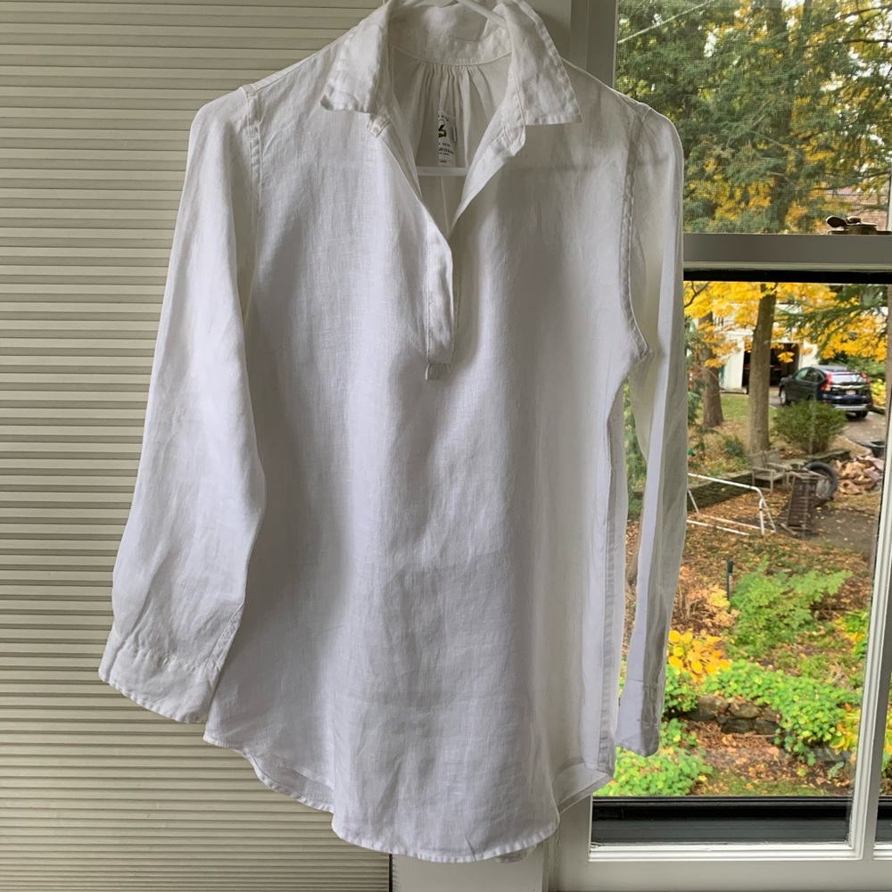 American Colors by Alex Lehr linen popover, XS